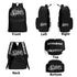 Graffiti Backpack 17 Inch Twill Leather feat Scriptkonz Stykonz BW - Stykonz Graffiti Streetwear