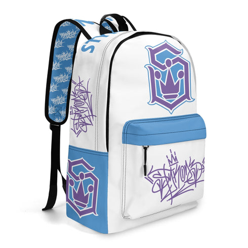 Graffiti Backpack 17 Inch Twill Leather feat Stykonz BP Style - Master Tag | Hip - Hop Streetwear Bag - Stykonz Graffiti Streetwear