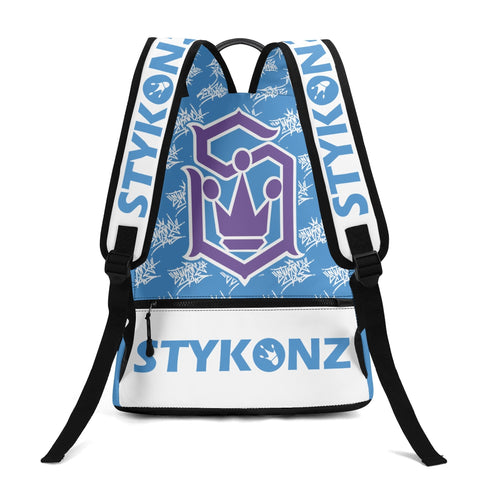 Graffiti Backpack 17 Inch Twill Leather feat Stykonz BP Style - Master Tag | Hip - Hop Streetwear Bag - Stykonz Graffiti Streetwear