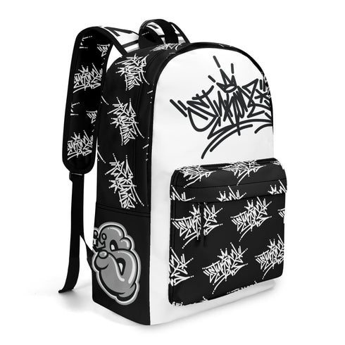 Graffiti Backpack 17 Inch Twill Leather feat Stykonz Style Master Tag | Hip - Hop Streetwear Bag - Stykonz Graffiti Streetwear