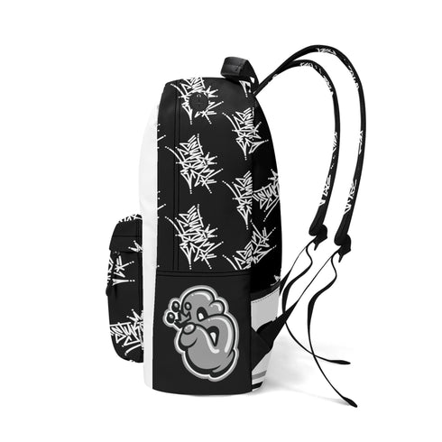 Graffiti Backpack 17 Inch Twill Leather feat Stykonz Style Master Tag | Hip - Hop Streetwear Bag - Stykonz Graffiti Streetwear