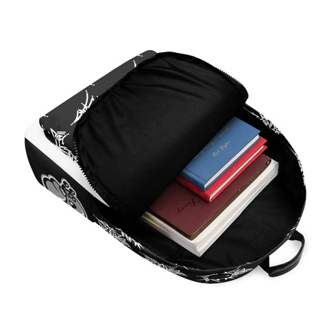 Graffiti Backpack 17 Inch Twill Leather feat Stykonz Style Master Tag | Hip - Hop Streetwear Bag - Stykonz Graffiti Streetwear