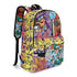 Graffiti Backpack 17 Inch Twill Leather feat The Train Master | Hip - Hop Streetwear Bag - Stykonz Graffiti Streetwear