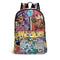 Graffiti Backpack 17 Inch Twill Leather feat The Train Master | Hip - Hop Streetwear Bag - Stykonz Graffiti Streetwear