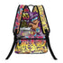Graffiti Backpack 17 Inch Twill Leather feat The Train Master v2 | Hip - Hop Streetwear Bag - Stykonz Graffiti Streetwear