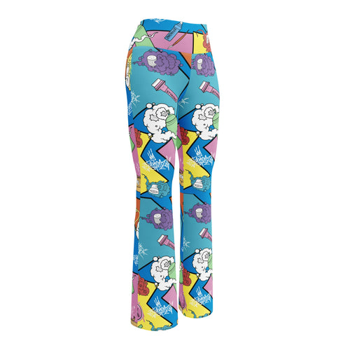 Graffiti Fleggings – 90s Elements | Hip - Hop Streetwear Flare Leggings - Stykonz Graffiti Streetwear