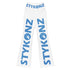 Graffiti Fleggings – B - Blue Scriptkonz II Block | Hip - Hop Streetwear Flare Leggings - Stykonz Graffiti Streetwear