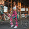 Graffiti Fleggings – Black Cherry | Hip - Hop Streetwear Flare Leggings - Stykonz Graffiti Streetwear