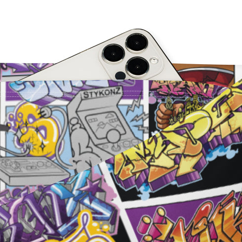 Graffiti Fleggings – Comic Stykonz 1 | Hip - Hop Streetwear Flare Leggings - Stykonz Graffiti Streetwear