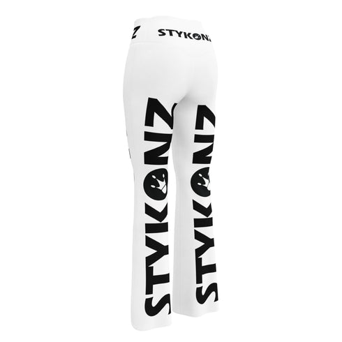 Graffiti Fleggings – Stykonz Black Block | Hip - Hop Streetwear Flare Leggings - Stykonz Graffiti Streetwear