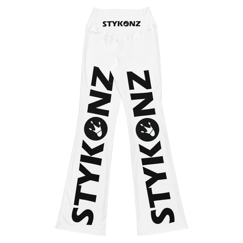 Graffiti Fleggings – Stykonz Black Block | Hip - Hop Streetwear Flare Leggings - Stykonz Graffiti Streetwear
