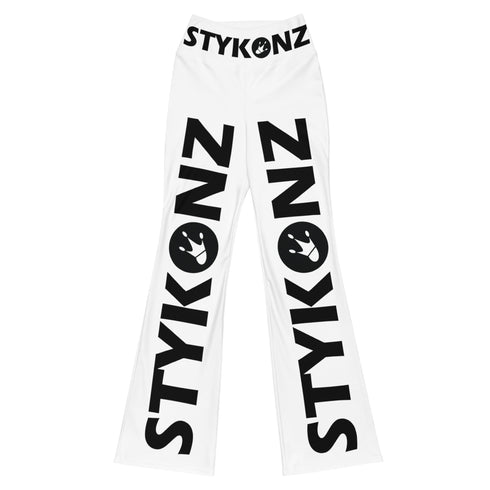 Graffiti Fleggings – Stykonz Black Block | Hip - Hop Streetwear Flare Leggings - Stykonz Graffiti Streetwear