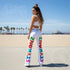 Graffiti Fleggings – Stykonz Candy Block | Hip - Hop Streetwear Flare Leggings - Stykonz Graffiti Streetwear