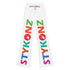 Graffiti Fleggings – Stykonz Candy Block | Hip - Hop Streetwear Flare Leggings - Stykonz Graffiti Streetwear