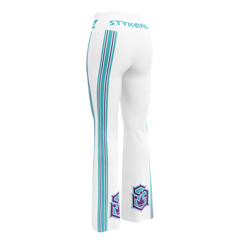 Graffiti Fleggings – Stykonz Turquoise S - Kings Block | Hip - Hop Streetwear Flare Leggings - Stykonz Graffiti Streetwear