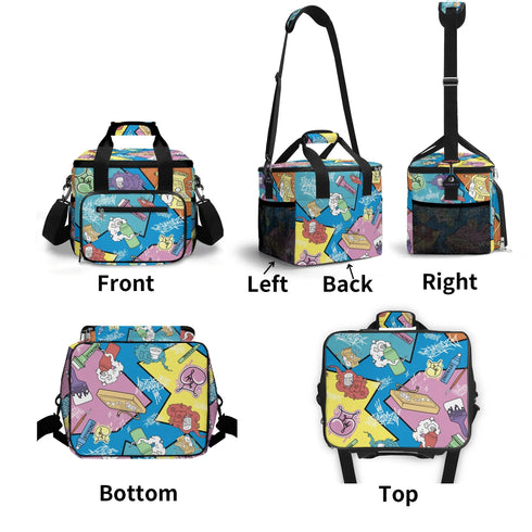 Graffiti Lunch Bag Picnic Bag Cooler Bag feat 90s Elements | Hip - Hop Streetwear Cooler Bag - Stykonz Graffiti Streetwear