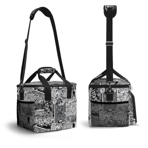 Graffiti Lunch Bag Picnic Bag feat BW Comic Stykonz | Hip - Hop Streetwear Cooler Bag - Stykonz Graffiti Streetwear
