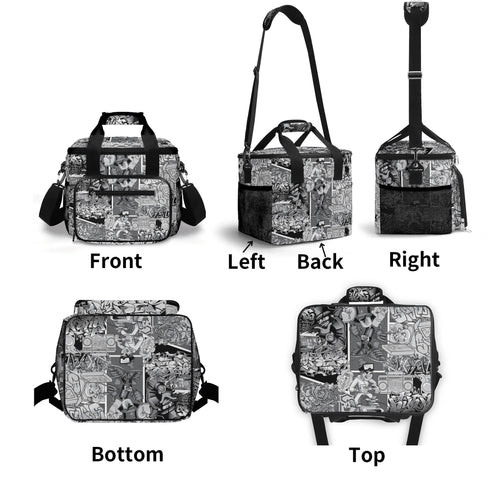 Graffiti Lunch Bag Picnic Bag feat BW Comic Stykonz | Hip - Hop Streetwear Cooler Bag - Stykonz Graffiti Streetwear
