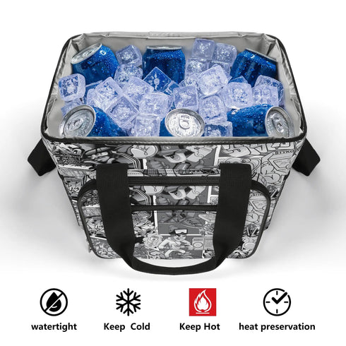 Graffiti Lunch Bag Picnic Bag feat BW Comic Stykonz | Hip - Hop Streetwear Cooler Bag - Stykonz Graffiti Streetwear