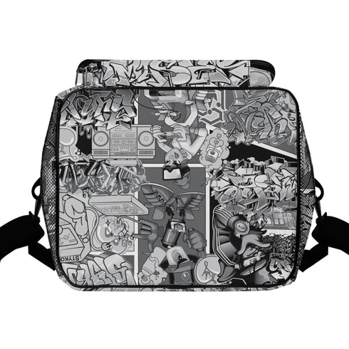 Graffiti Lunch Bag Picnic Bag feat BW Comic Stykonz | Hip - Hop Streetwear Cooler Bag - Stykonz Graffiti Streetwear