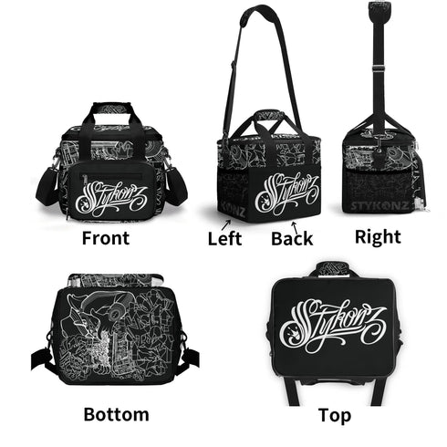 Graffiti Lunch Bag Picnic Bag feat BW Stykonz The Train Master | Hip - Hop Streetwear Cooler Bag - Stykonz Graffiti Streetwear