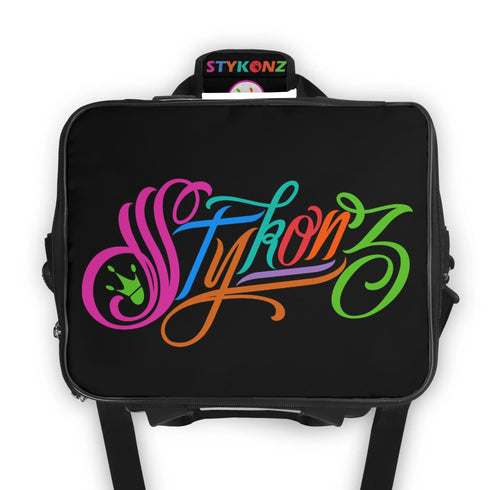 Graffiti Lunch Bag Picnic Bag feat Candy Scriptkonz on Black | Hip - Hop Streetwear Cooler Bag - Stykonz Graffiti Streetwear