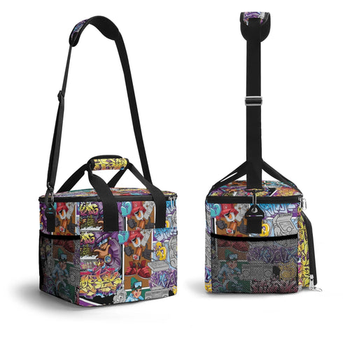 Graffiti Lunch Bag Picnic Bag feat Comic Stykonz | Hip - Hop Streetwear Cooler Bag - Stykonz Graffiti Streetwear