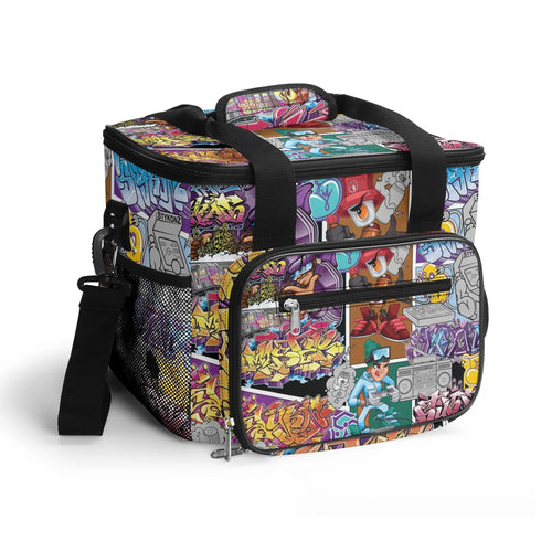 Graffiti Lunch Bag Picnic Bag feat Comic Stykonz | Hip - Hop Streetwear Cooler Bag - Stykonz Graffiti Streetwear