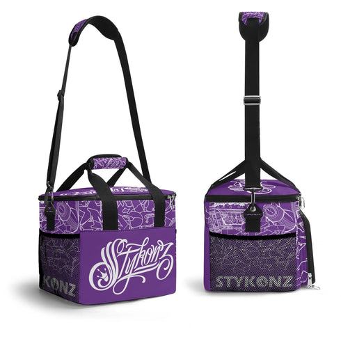 Graffiti Lunch Bag Picnic Bag feat Purpz Stykonz The Train Master | Hip - Hop Streetwear Cooler Bag - Stykonz Graffiti Streetwear