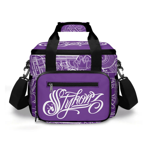 Graffiti Lunch Bag Picnic Bag feat Purpz Stykonz The Train Master | Hip - Hop Streetwear Cooler Bag - Stykonz Graffiti Streetwear