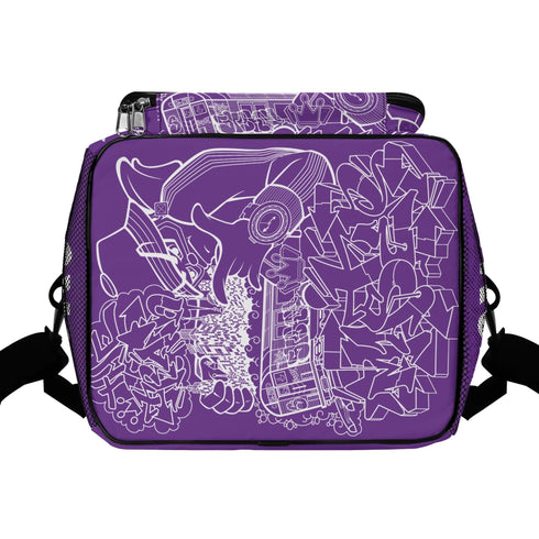 Graffiti Lunch Bag Picnic Bag feat Purpz Stykonz The Train Master | Hip - Hop Streetwear Cooler Bag - Stykonz Graffiti Streetwear