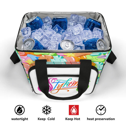 Graffiti Lunch Bag Picnic Bag feat Stykonz Candy | Hip - Hop Streetwear Cooler Bag - Stykonz Graffiti Streetwear