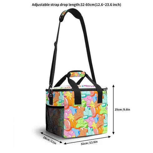 Graffiti Lunch Bag Picnic Bag feat Stykonz Candy | Hip - Hop Streetwear Cooler Bag - Stykonz Graffiti Streetwear