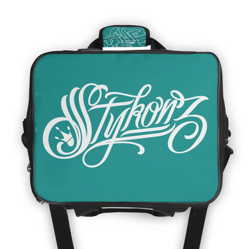 Graffiti Lunch Bag Picnic Bag feat Turquoise Stykonz The Train Master | Hip - Hop Streetwear Cooler Bag - Stykonz Graffiti Streetwear