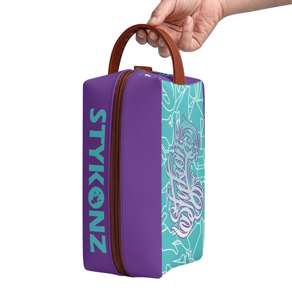 Graffiti Markers Bag Makeup Bag Travel Bag feat Stykonz Turquoise Mix Script - Stykonz Graffiti Streetwear