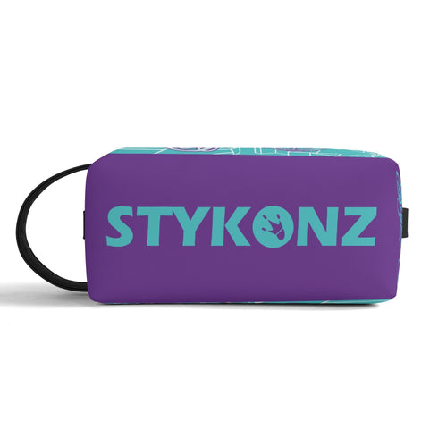 Graffiti Markers Bag Makeup Bag Travel Bag feat Stykonz Turquoise Mix Script - Stykonz Graffiti Streetwear