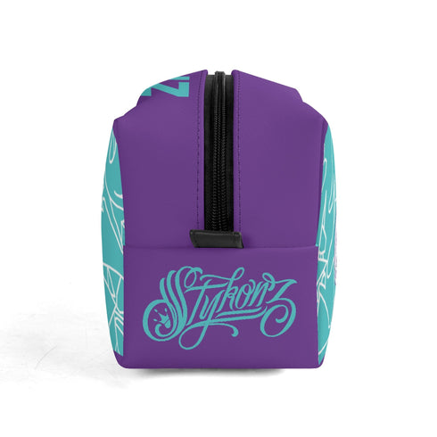 Graffiti Markers Bag Makeup Bag Travel Bag feat Stykonz Turquoise Mix Script - Stykonz Graffiti Streetwear