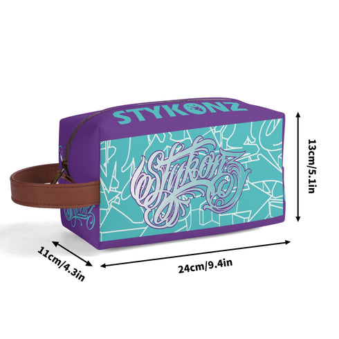 Graffiti Markers Bag Makeup Bag Travel Bag feat Stykonz Turquoise Mix Script - Stykonz Graffiti Streetwear