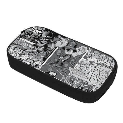 Graffiti Storage Case Markers Pencil Case - feat B&W Comic Stykonz | Hip - Hop Streetwear Accessories - Stykonz Graffiti Streetwear