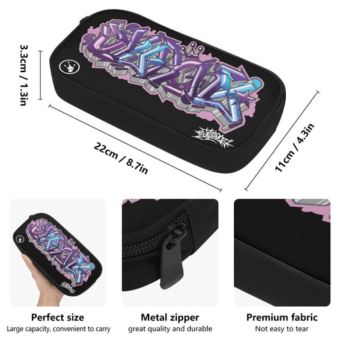 Graffiti Storage Case Markers Pencil Case - feat Purple Wildstyle| Hip - Hop Streetwear Accessories - Stykonz Graffiti Streetwear