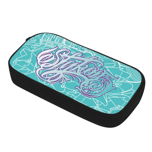 Graffiti Storage Case Markers Pencil Case - feat Turquoise Mix Script | Hip - Hop Streetwear Accessories - Stykonz Graffiti Streetwear