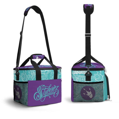 Insulated Picnic Bag Leakproof Cooler Bag Lunch Bag feat Turquoise Stykonz The Train Master - Stykonz Graffiti Streetwear