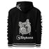 Men’s Graffiti AOP Hoodie – Black and White Scriptkonz | Hip - Hop Streetwear Hoodie - Stykonz Graffiti Streetwear