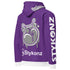 : Men’s Graffiti AOP Hoodie – Purple Scriptkonz | Hip - Hop Streetwear Hoodie - Stykonz Graffiti Streetwear