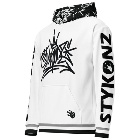 Men’s Graffiti AOP Hoodie – Stykonz S - Kingz Bubble Throwup | Hip - Hop Streetwear Hoodie - Stykonz Graffiti Streetwear