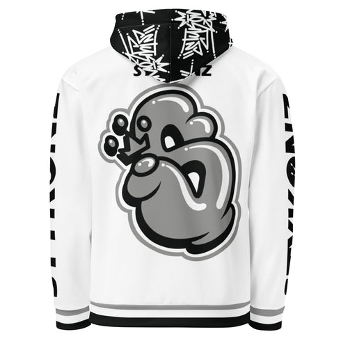 Men’s Graffiti AOP Hoodie – Stykonz S - Kingz Bubble Throwup | Hip - Hop Streetwear Hoodie - Stykonz Graffiti Streetwear