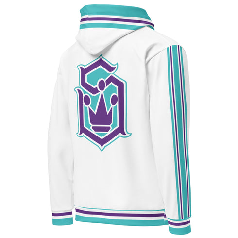 Men’s Graffiti AOP Hoodie – Stykonz Turquoise Script | Hip - Hop Streetwear Hoodie - Stykonz Graffiti Streetwear