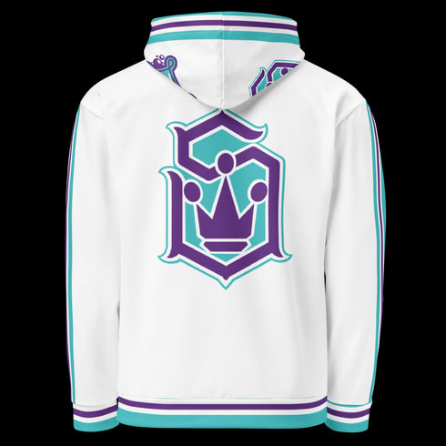 Men’s Graffiti AOP Hoodie – Stykonz Turquoise Script | Hip - Hop Streetwear Hoodie - Stykonz Graffiti Streetwear