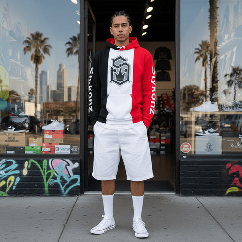 Men’s Graffiti AOP Hoodie – TinoR S - Kingz Crown Calli - Graff | Hip - Hop Streetwear Hoodie - Stykonz Graffiti Streetwear