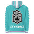 Men’s Graffiti AOP Hoodie – Turquoise S - Kingz Crown Calli - Graff | Hip - Hop Streetwear Hoodie - Stykonz Graffiti Streetwear